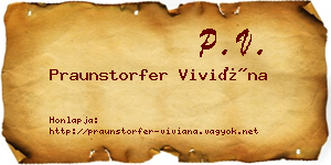 Praunstorfer Viviána névjegykártya